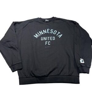 Minnesota United FC Sweatshirt Mens 2XL Black MLS Soccer Peace Collective